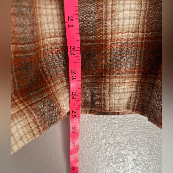 Vintage 1960s Pendleton Wool Plaid Board Shirt Casual Button Down Shirt Medium - Picture 7 of 11